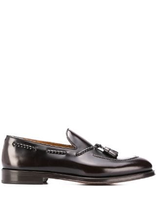 Doucal's - Mocassins en cuir noir à glands - Lothaire