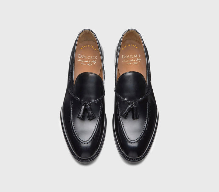 Doucal's - Mocassins en cuir noir à glands - Lothaire