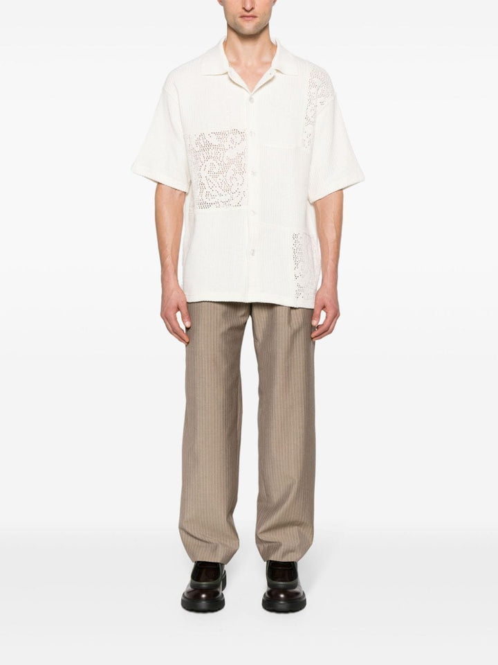 Drôle de Monsieur - Chemise en coton à design patchwork - Lothaire