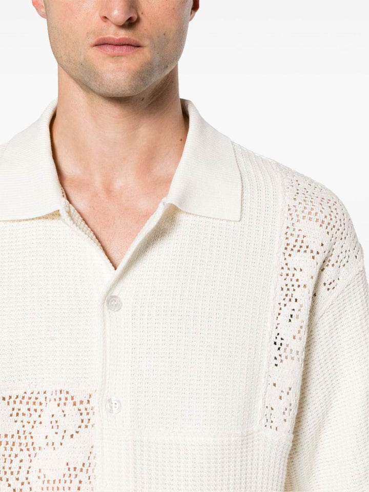 Drôle de Monsieur - Chemise en coton à design patchwork - Lothaire