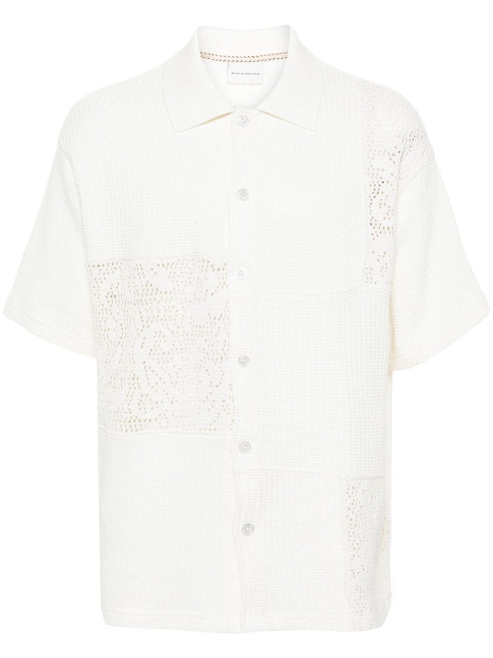 Drôle de Monsieur - Chemise en coton à design patchwork - Lothaire