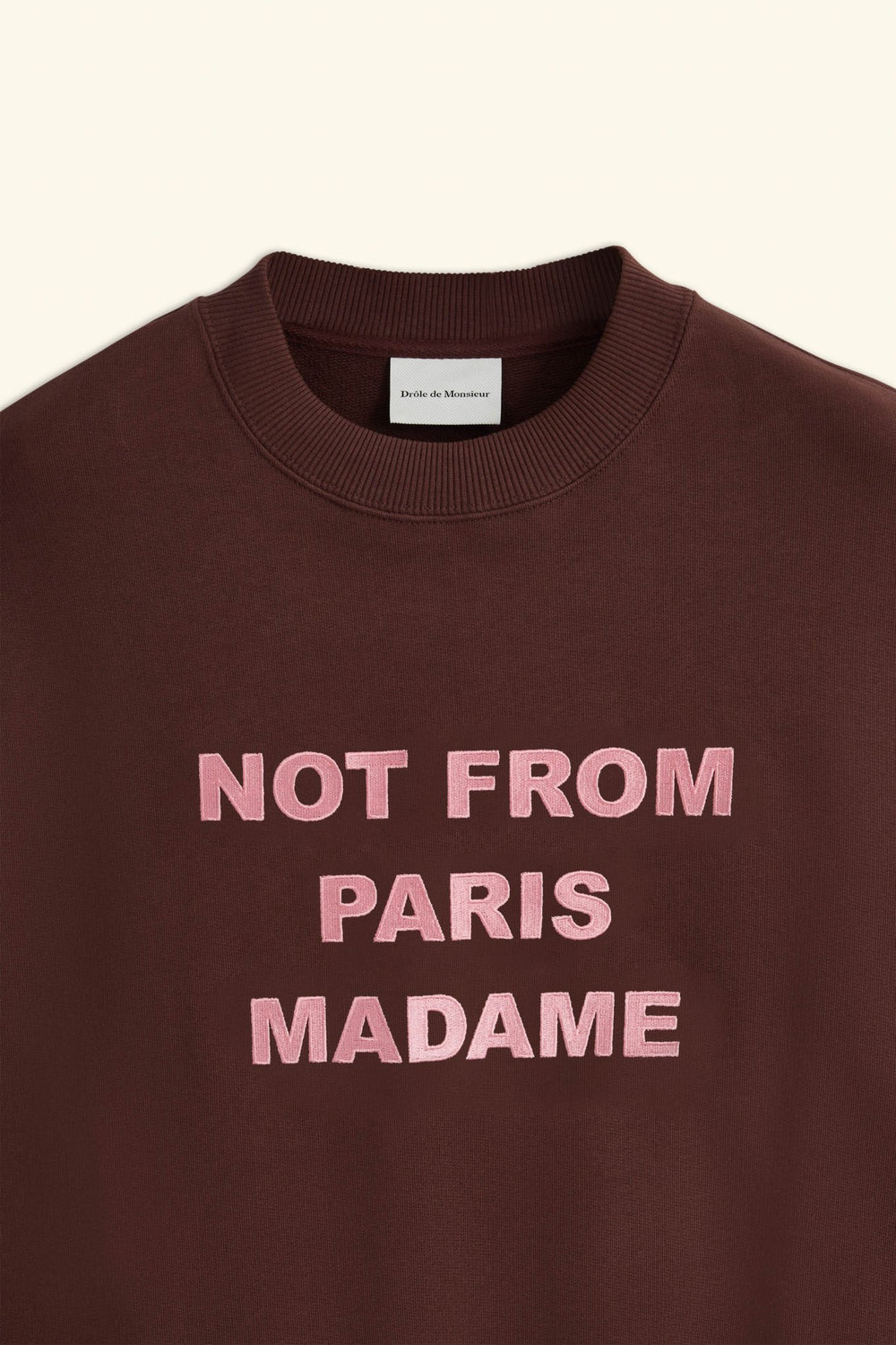 Drôle de Monsieur - Le Sweatshirt bordeaux Slogan - Lothaire