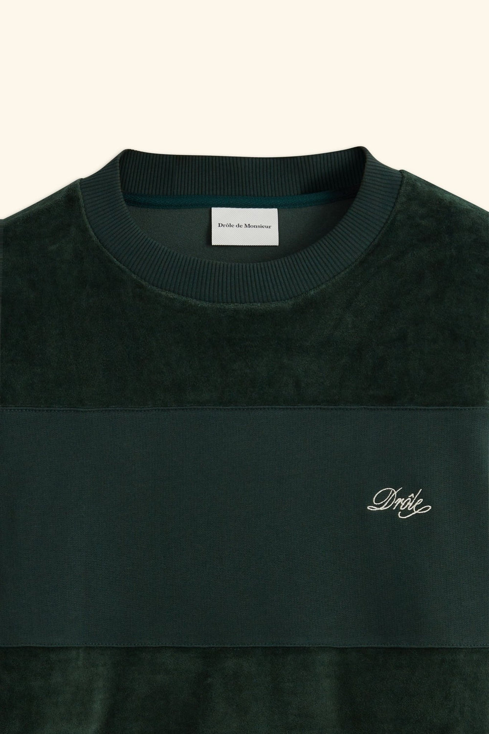 Drôle de Monsieur - Le Sweatshirt green à bandes - Lothaire