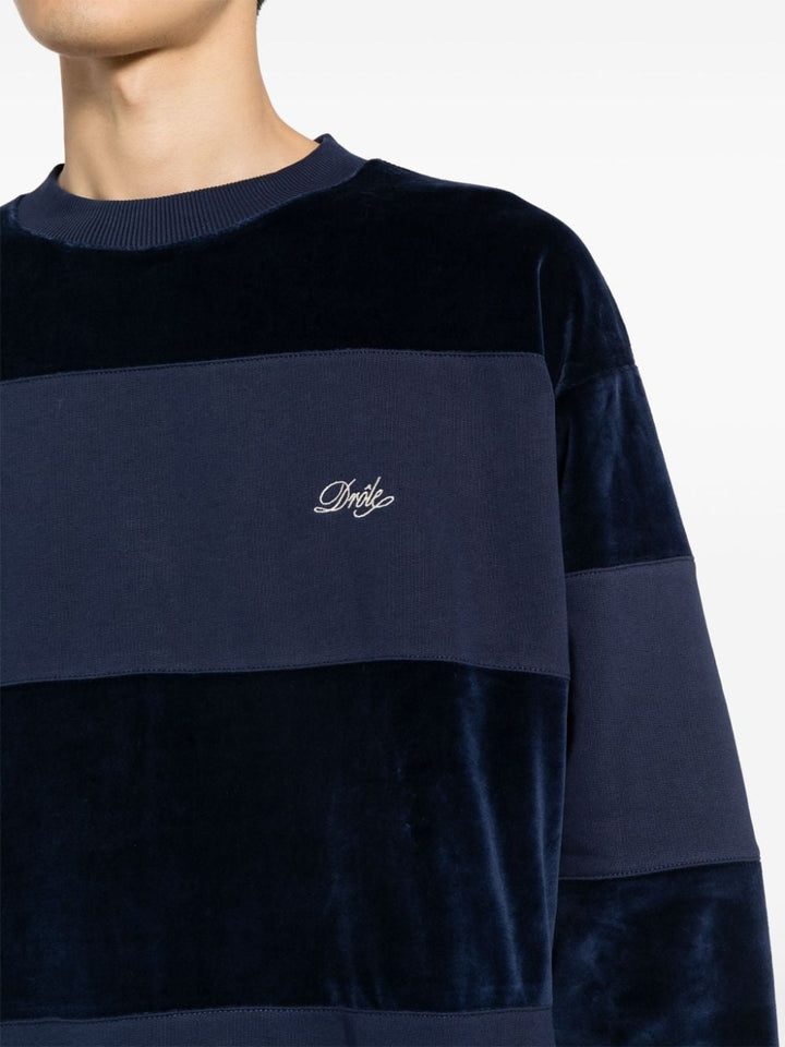 Drôle de Monsieur - Le Sweatshirt navy à bandes - Lothaire