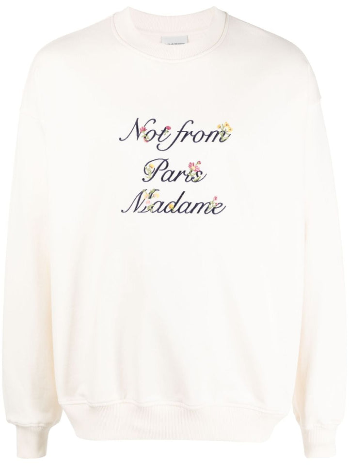 Drôle de Monsieur - Le Sweatshirt Slogan à fleurs - Lothaire