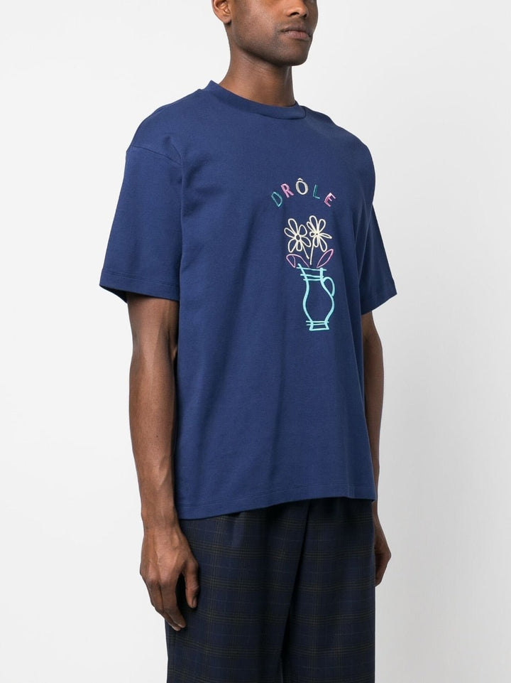 Drôle de Monsieur - Le T-shirt 'pot de fleurs' - Lothaire