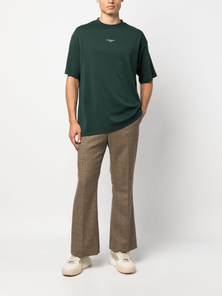 Drôle de Monsieur - Le T-shirt vert 'Slogan' - Lothaire