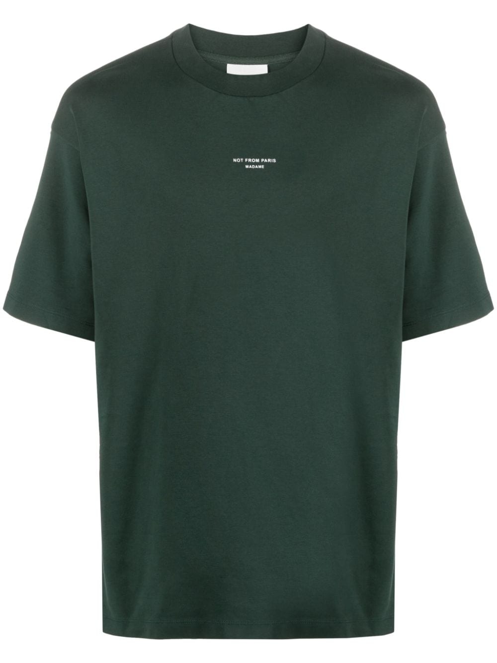 Drôle de Monsieur - Le T-shirt vert 'Slogan' - Lothaire