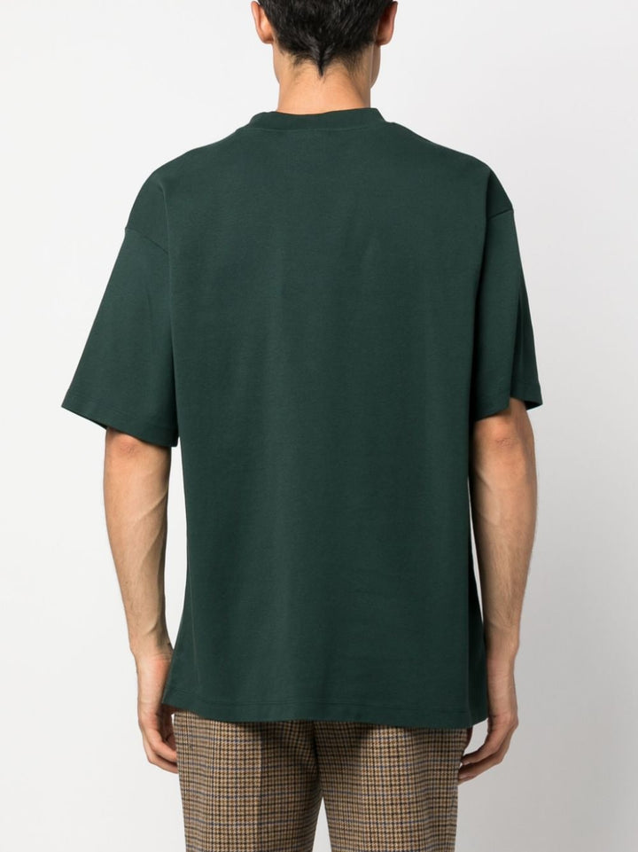 Drôle de Monsieur - Le T-shirt vert 'Slogan' - Lothaire