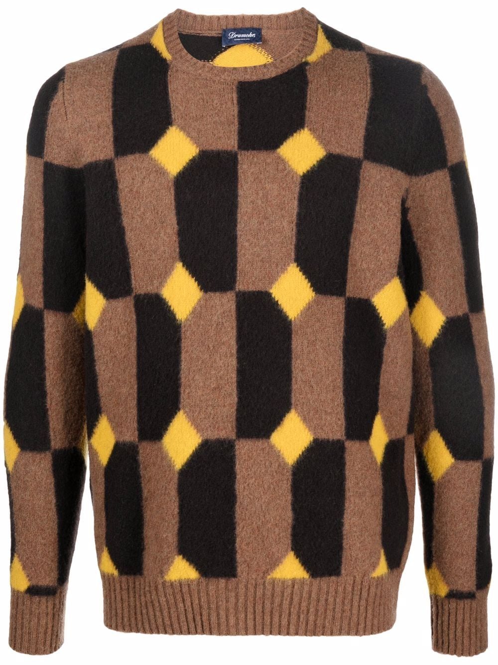 Drumohr Pull en maille à losanges - Lothaire boutiques