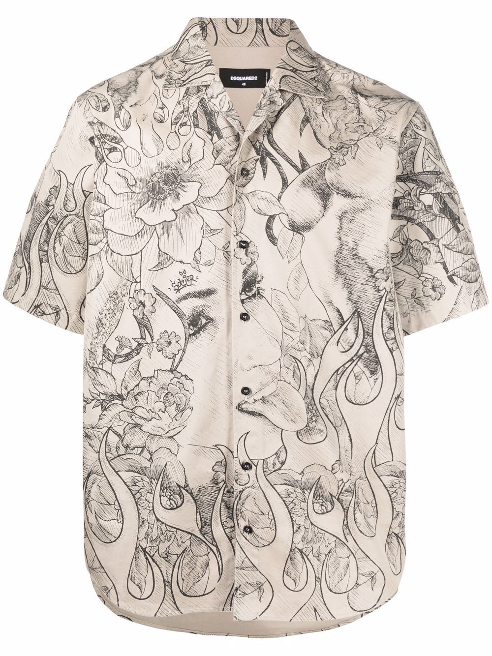Dsquared2 Chemise à imprimé graphique - Lothaire boutiques