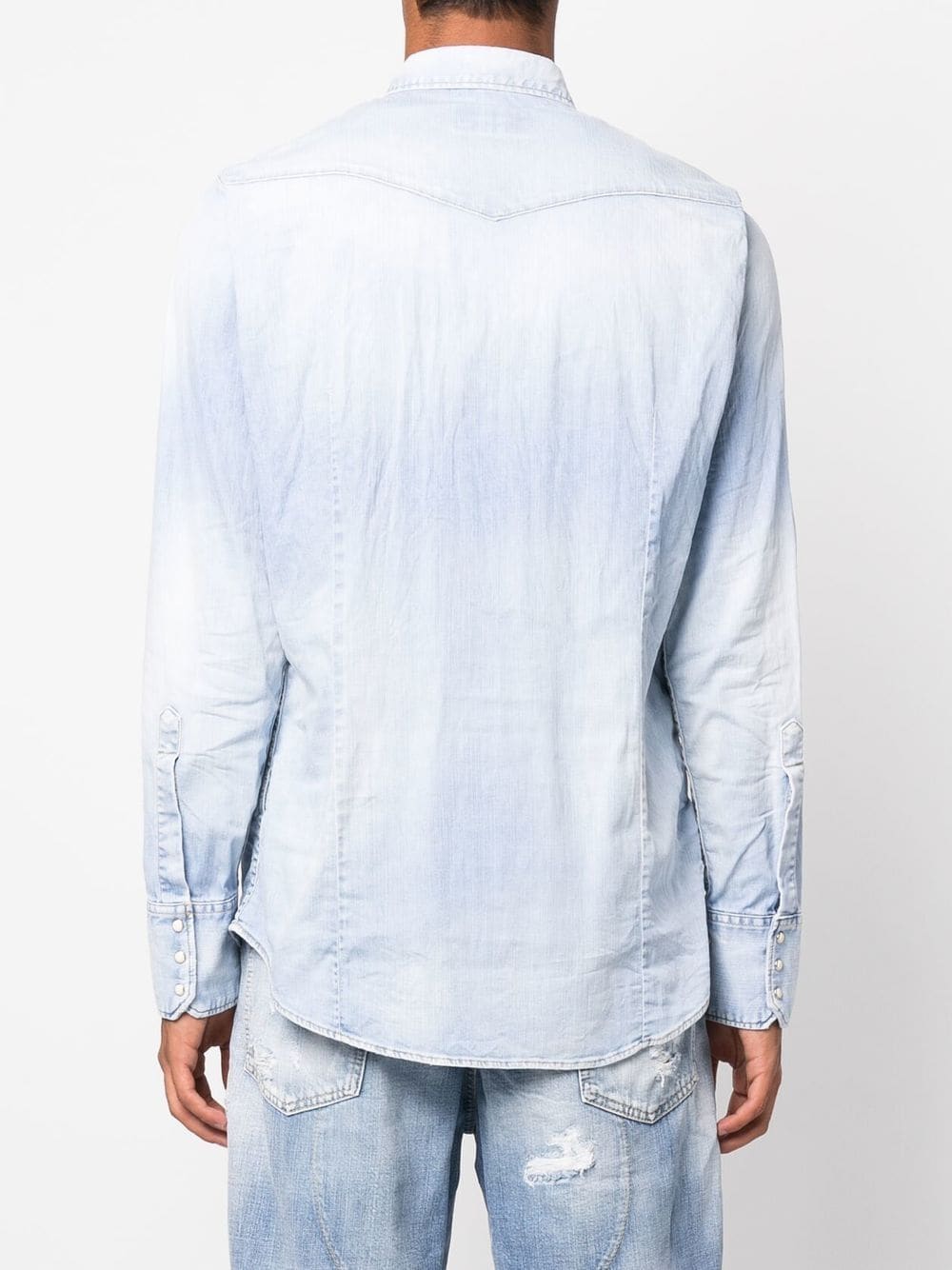 Dsquared2 Chemise en jean à étiquette logo - Lothaire