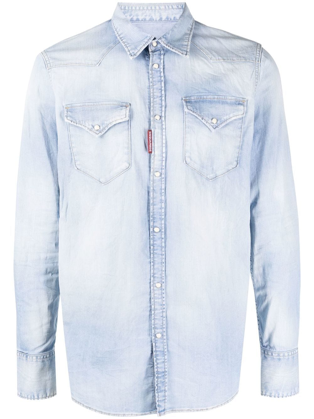 Dsquared2 Chemise en jean à étiquette logo - Lothaire