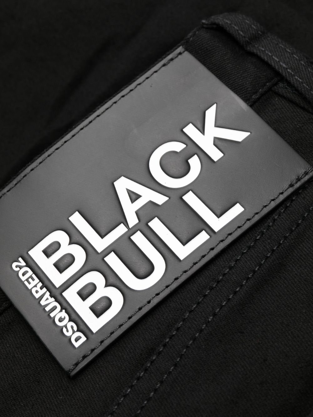 Dsquared2 Jean brut noir slim à patch logo - Lothaire