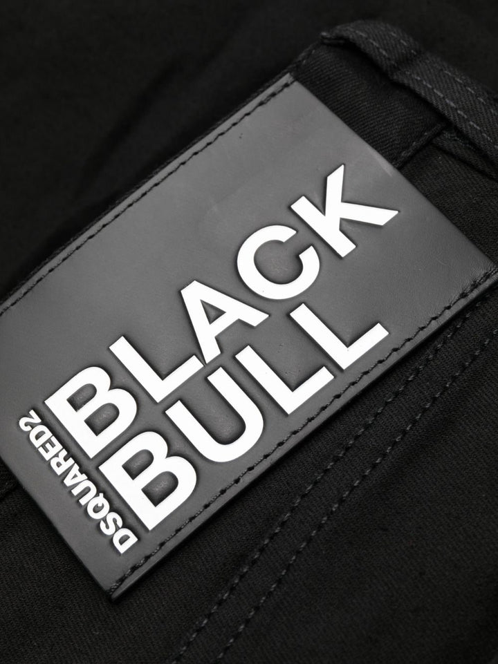 Dsquared2 Jean brut noir slim à patch logo - Lothaire