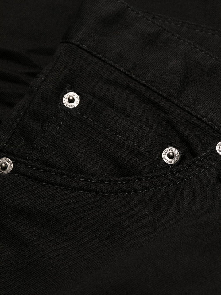 Dsquared2 Jean brut noir slim à patch logo - Lothaire
