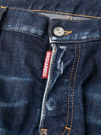 Dsquared2 Jean cigarette à effet usé - Lothaire