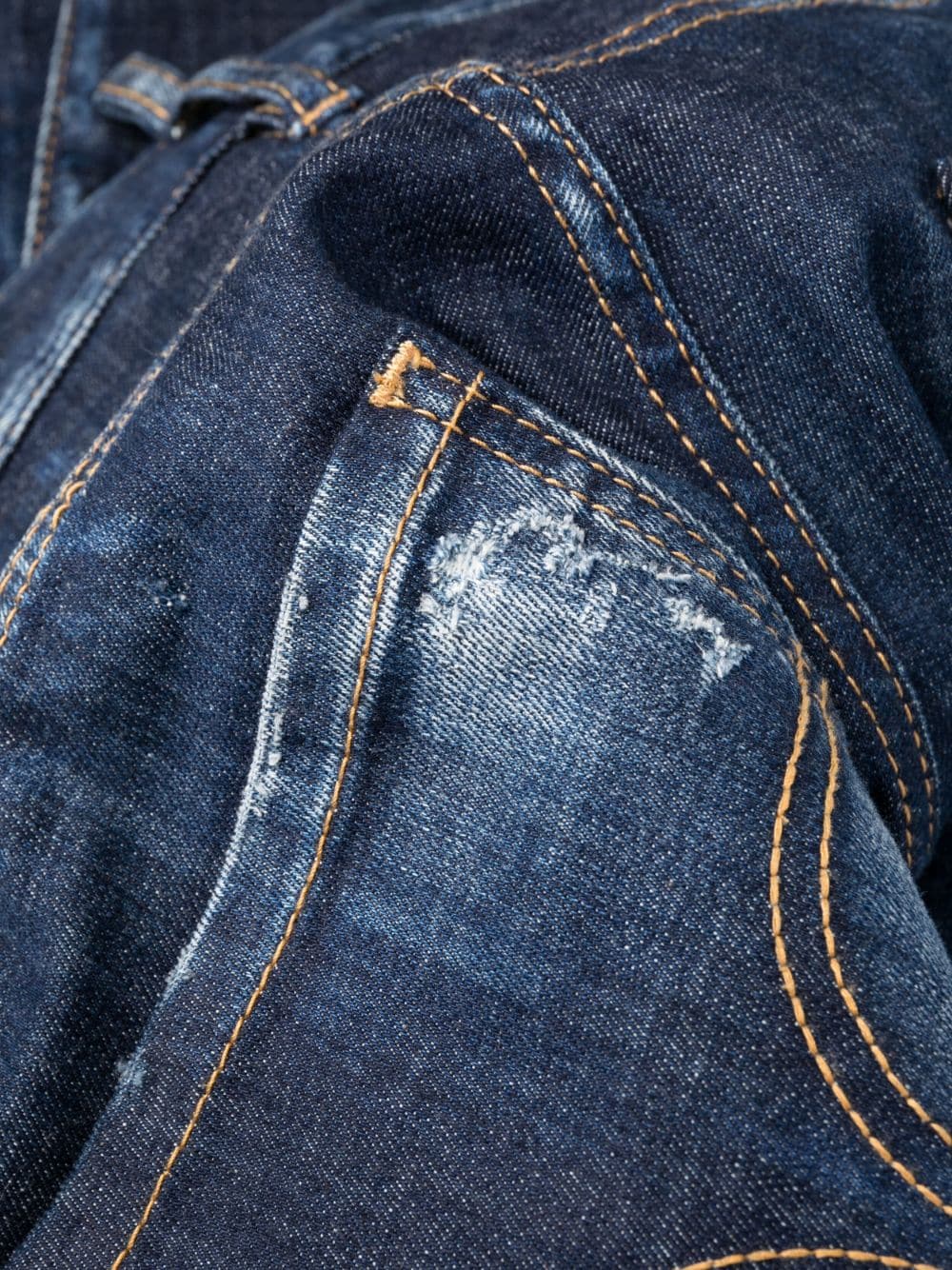 Dsquared2 Jean cigarette à effet usé - Lothaire