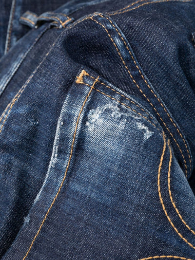Dsquared2 Jean cigarette à effet usé - Lothaire