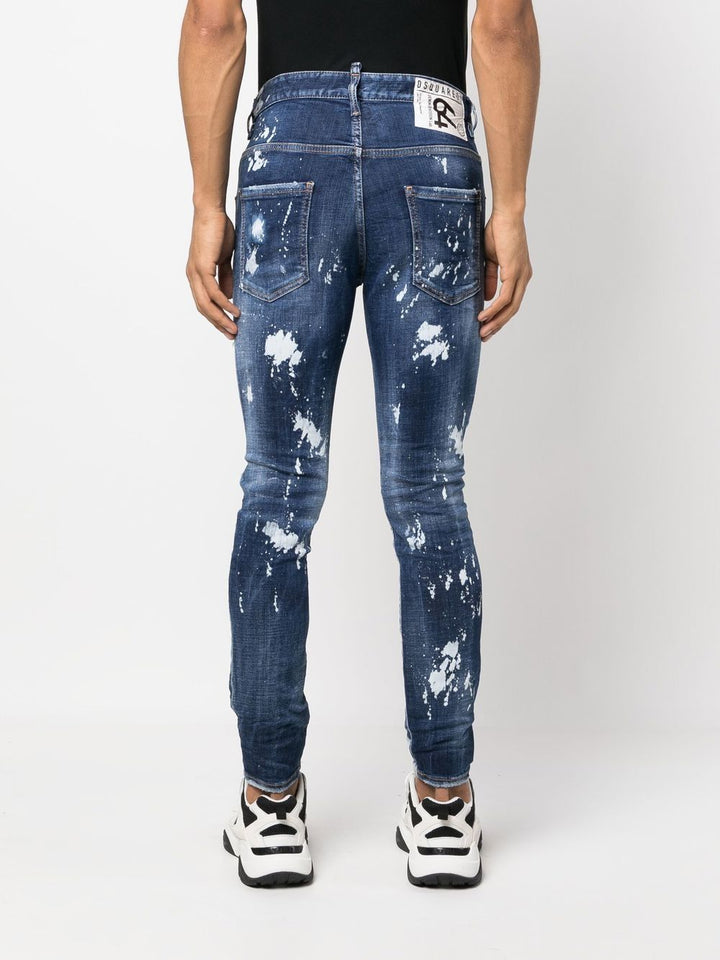 Dsquared2 Jean skinny avec effet taches de peinture - Lothaire
