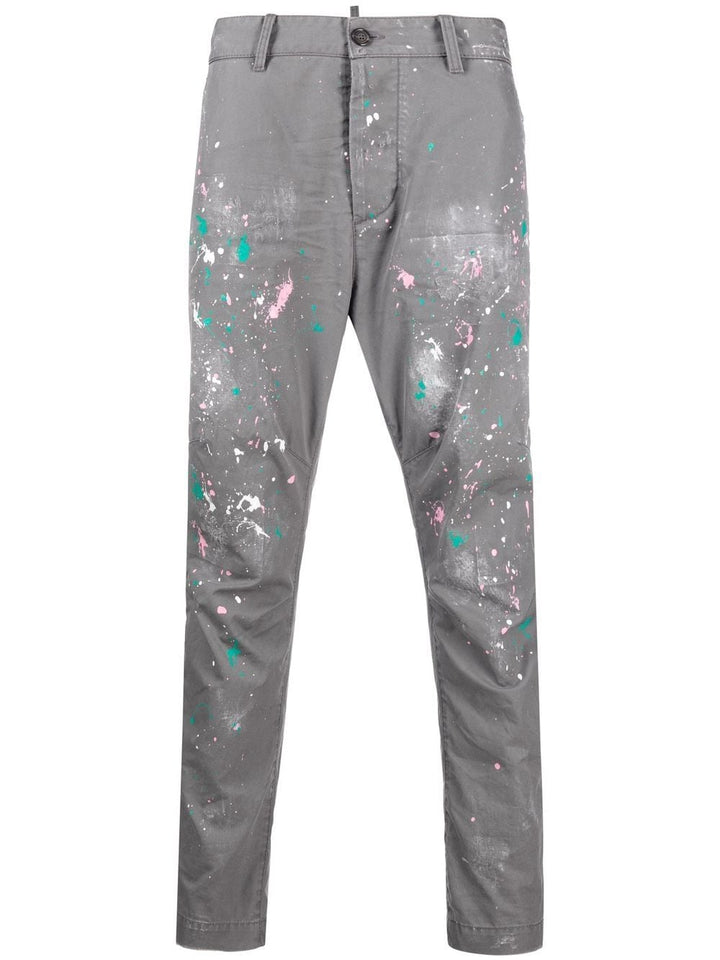 Dsquared2 Pantalon à détails de taches de peinture - Lothaire