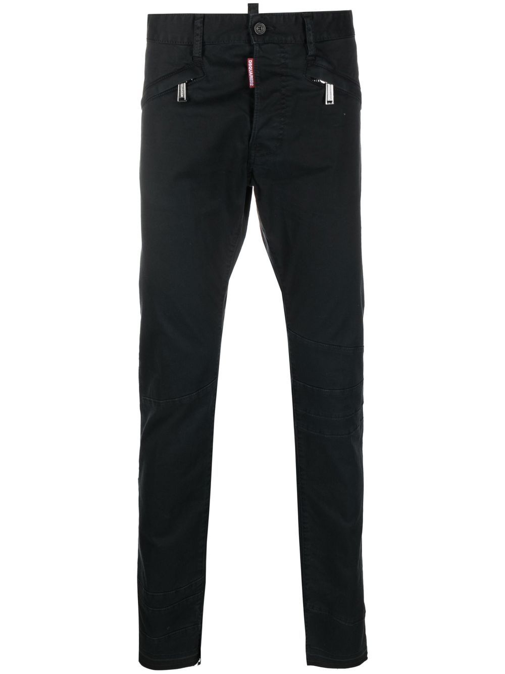 Pantalon Femme Dsquared2 Laine Noire - Taille US 4 / IT 40 - Coupe Décontractée - Neuf Sans étiquette
