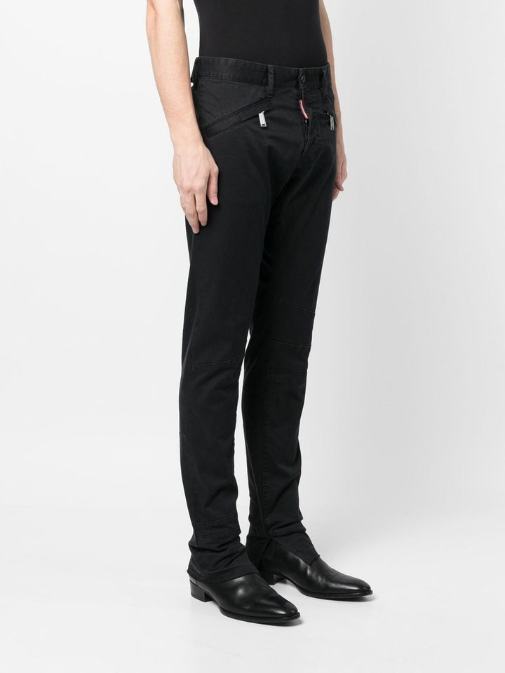 Dsquared2 Pantalon Black à poches zippées - Lothaire