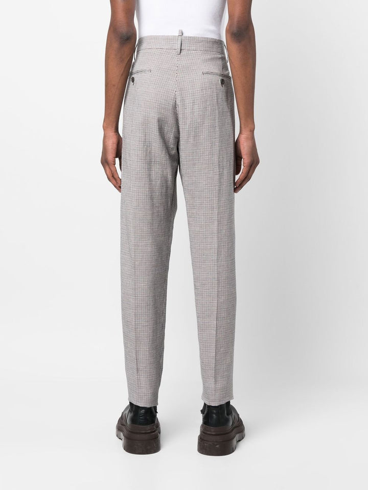 Dsquared2 Pantalon de costume à motif pied-de-poule - Lothaire