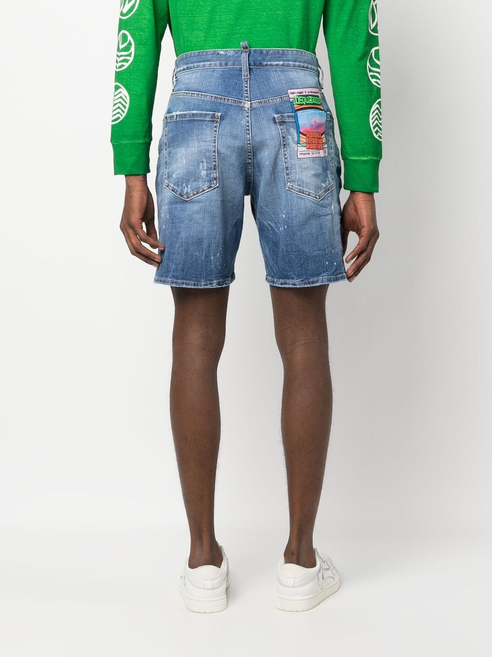 Dsquared2 Short en jean à effet usé - Lothaire