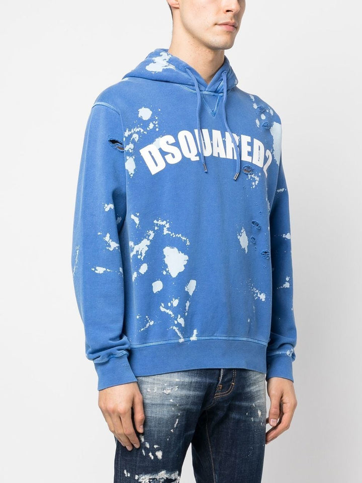 Dsquared2 Sweat à capuche à effet usé - Lothaire