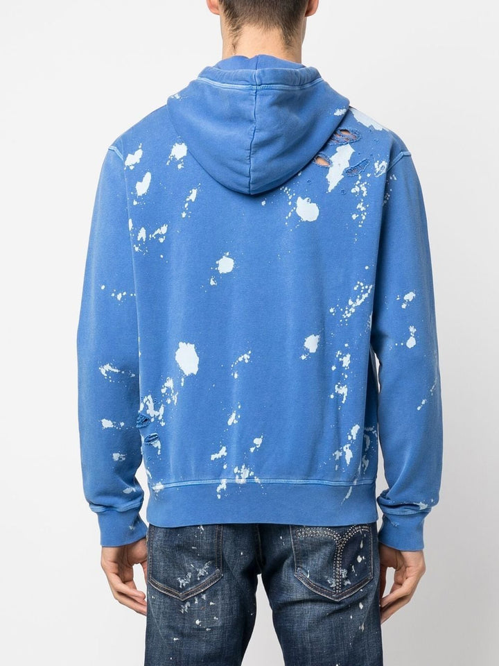 Dsquared2 Sweat à capuche à effet usé - Lothaire