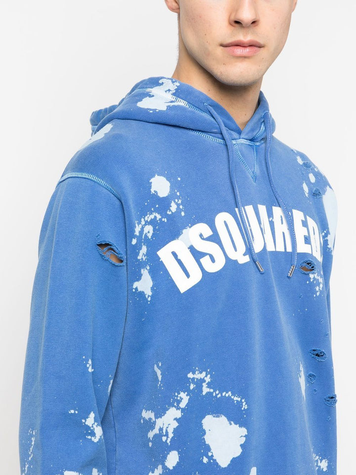 Dsquared2 Sweat à capuche à effet usé - Lothaire
