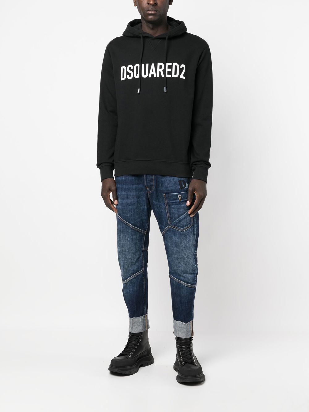 Dsquared2 Sweat à capuche noir - Lothaire