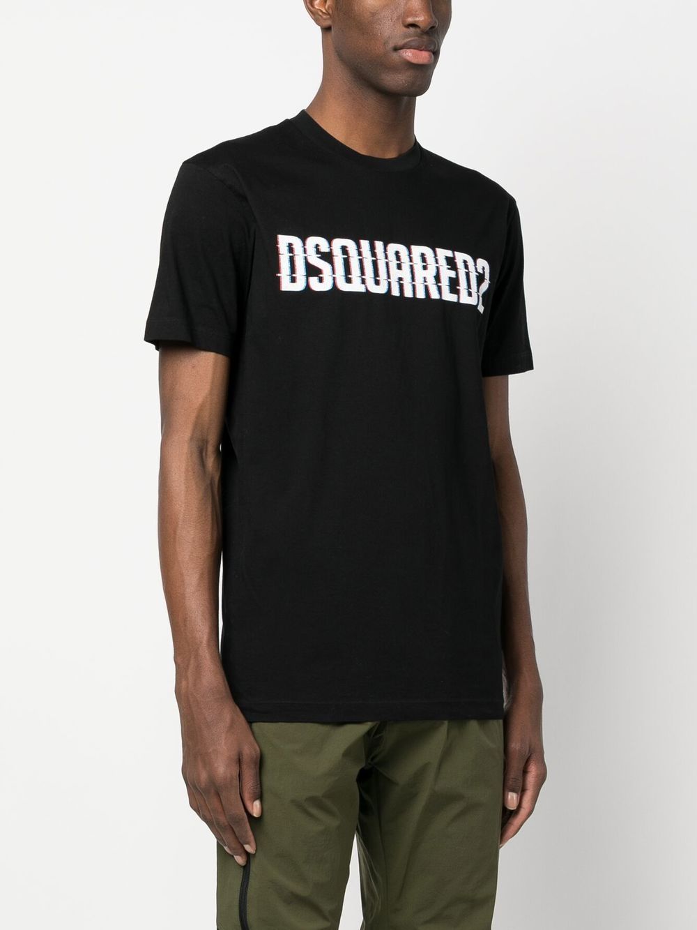 Dsquared2 t-shirt black à logo imprimé - Lothaire