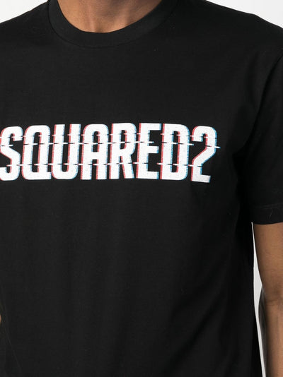 Dsquared2 t-shirt black à logo imprimé - Lothaire