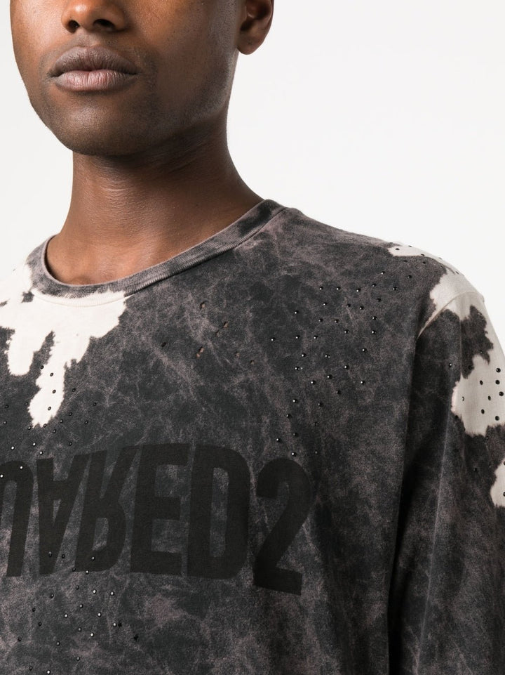 Dsquared2 t-shirt Black Tie Dye - Lothaire