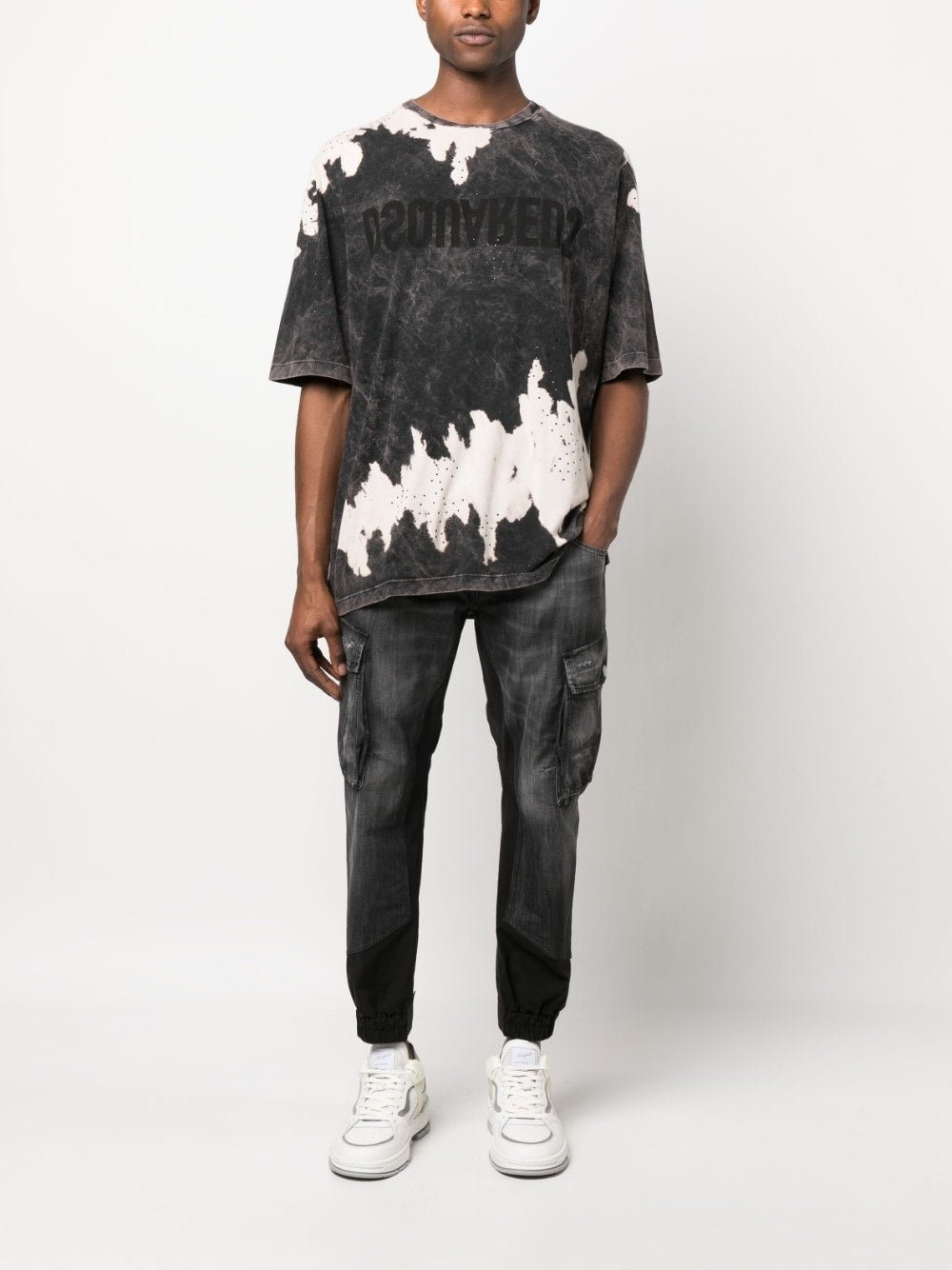 Dsquared2 t-shirt Black Tie Dye - Lothaire
