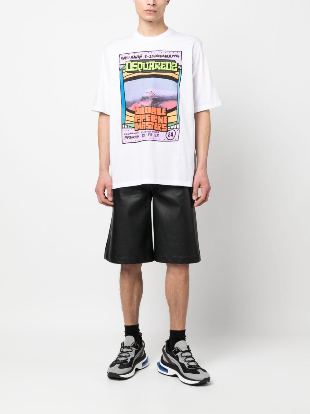 Dsquared2 t-shirt en coton à imprimé graphique - Lothaire