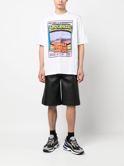 Dsquared2 t-shirt en coton à imprimé graphique - Lothaire