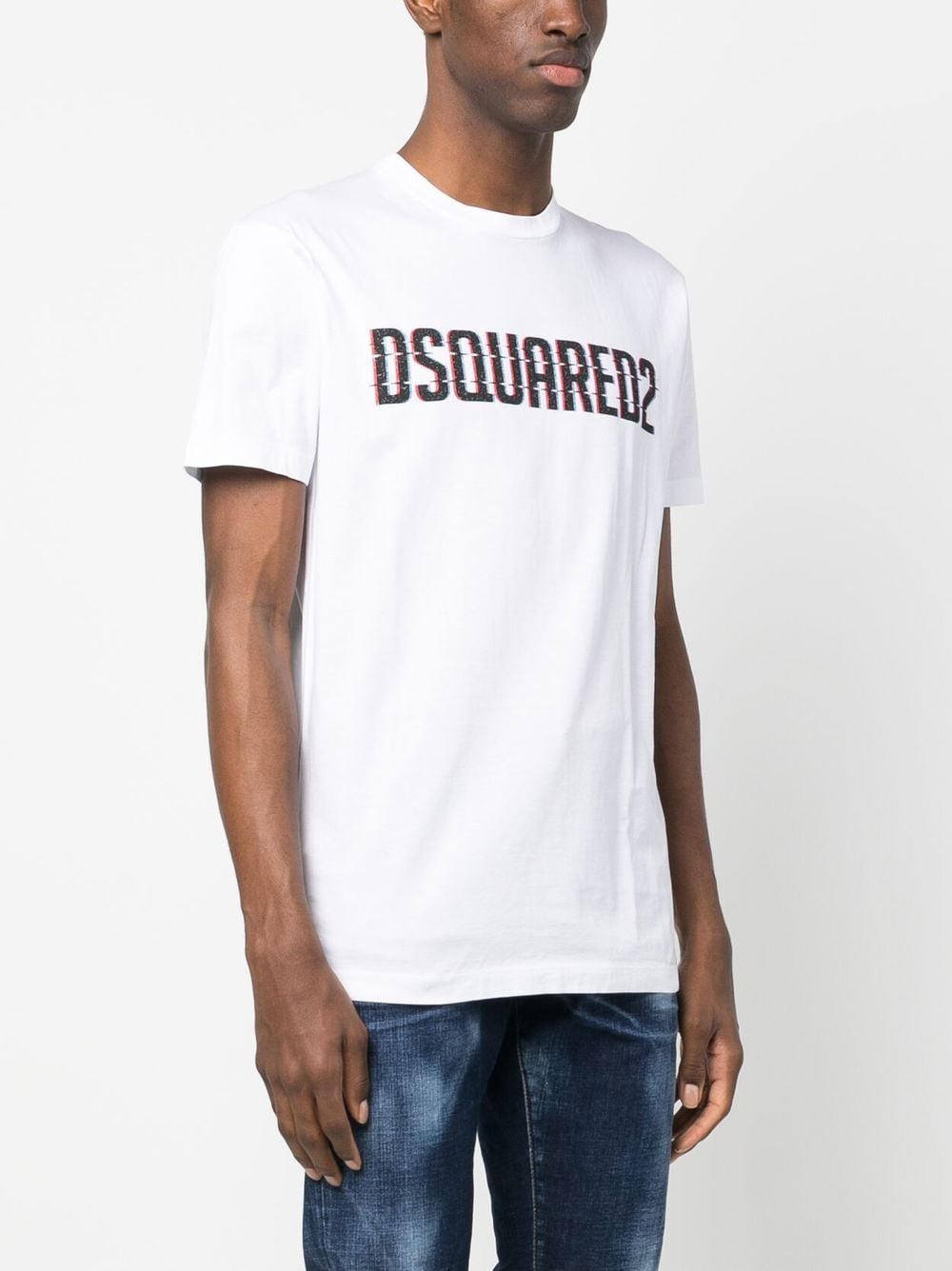Dsquared2 t-shirt white à logo imprimé - Lothaire