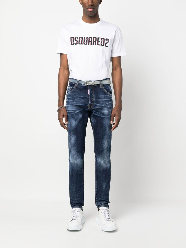 Dsquared2 t-shirt white à logo imprimé - Lothaire