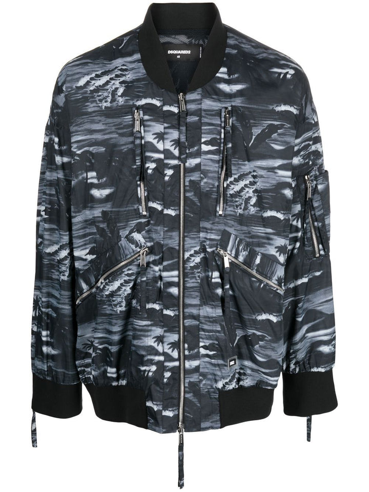 Dsquared2 Veste Bomber imprimé graphique - Lothaire