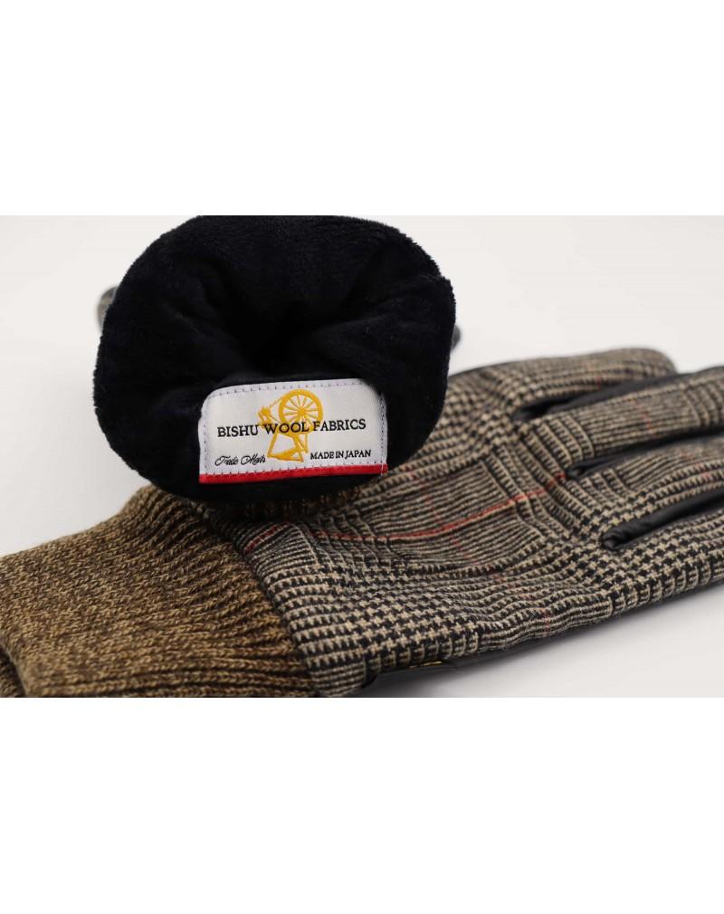Evolg Gants laine et cuir SAGA - Lothaire boutiques