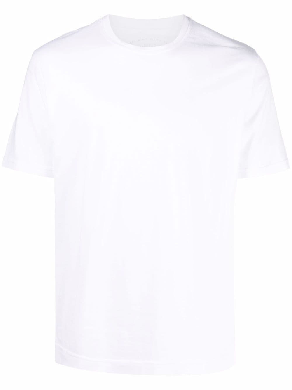 Fedeli -T-shirt à col rond blanc - Lothaire boutiques