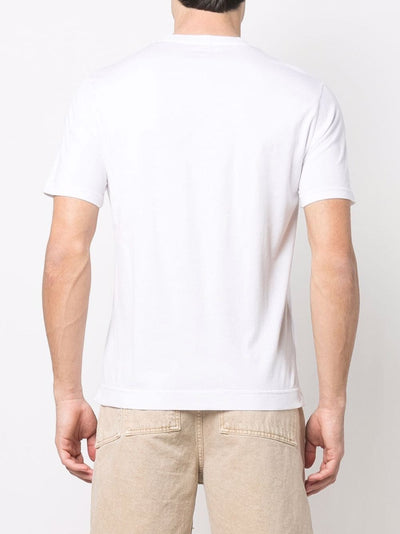 Fedeli -T-shirt à col rond blanc - Lothaire boutiques