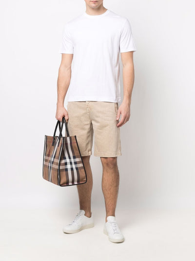 Fedeli -T-shirt à col rond blanc - Lothaire boutiques