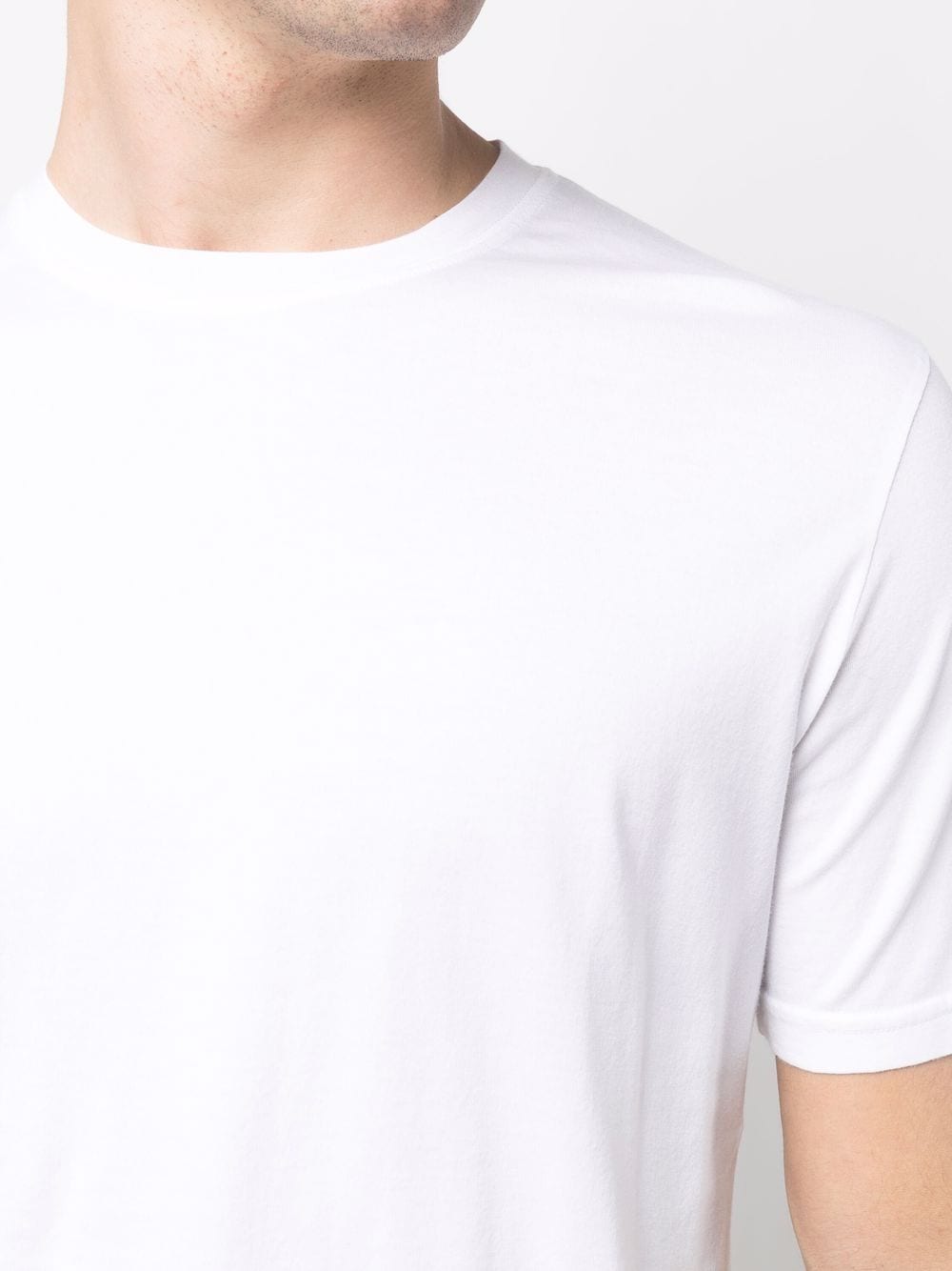 Fedeli -T-shirt à col rond blanc - Lothaire boutiques