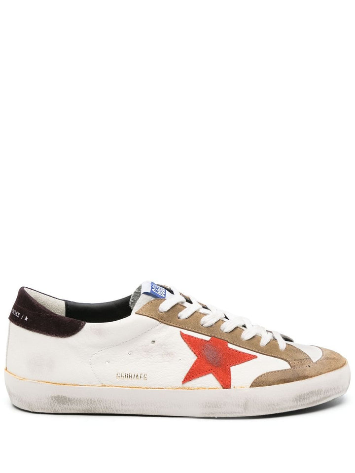 Golden Goose - Baskets Rouge/Beige Super-Star - Lothaire