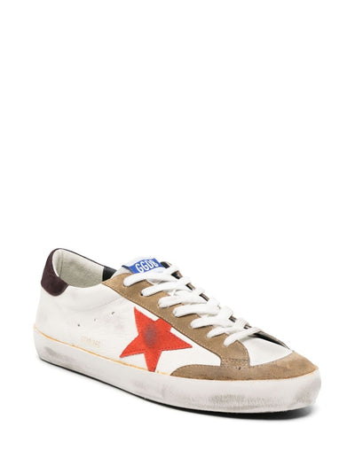 Golden Goose - Baskets Rouge/Beige Super-Star - Lothaire