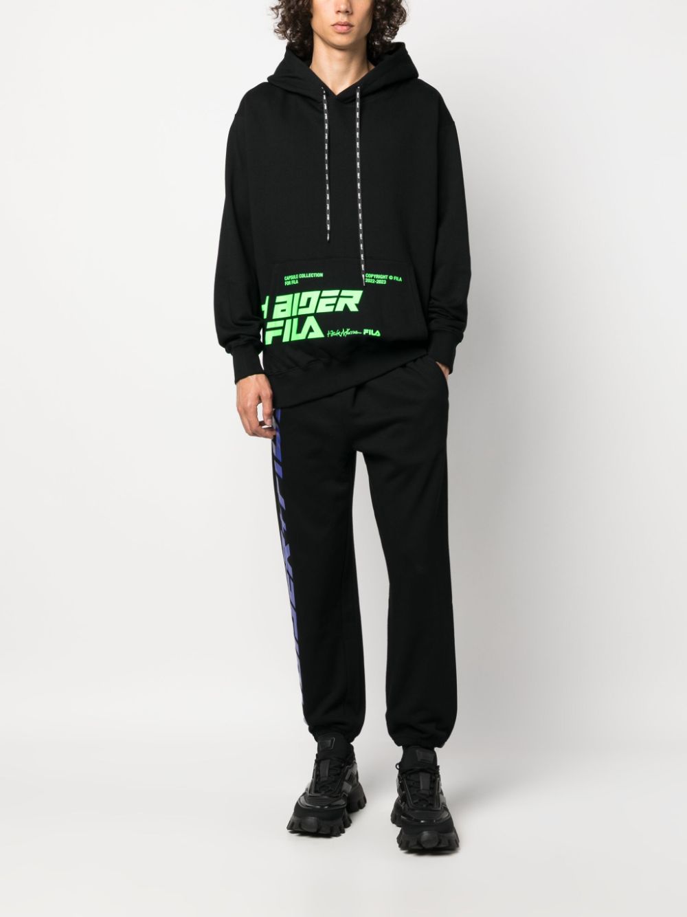 Haider Ackermann x Fila Sweat à capuche black - Lothaire